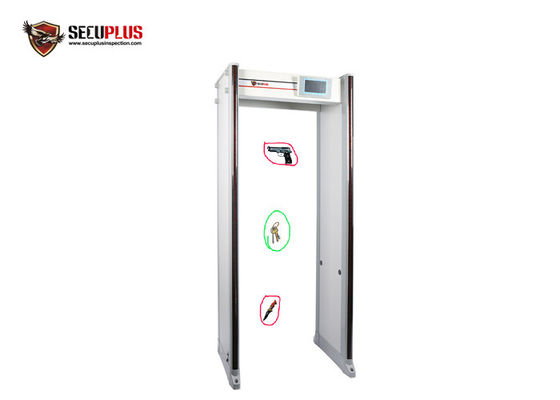 SPW300S เครื่องตรวจจับโลหะแบบเดินผ่าน 24 โซน กรอบประตูแบบเต็มตัว